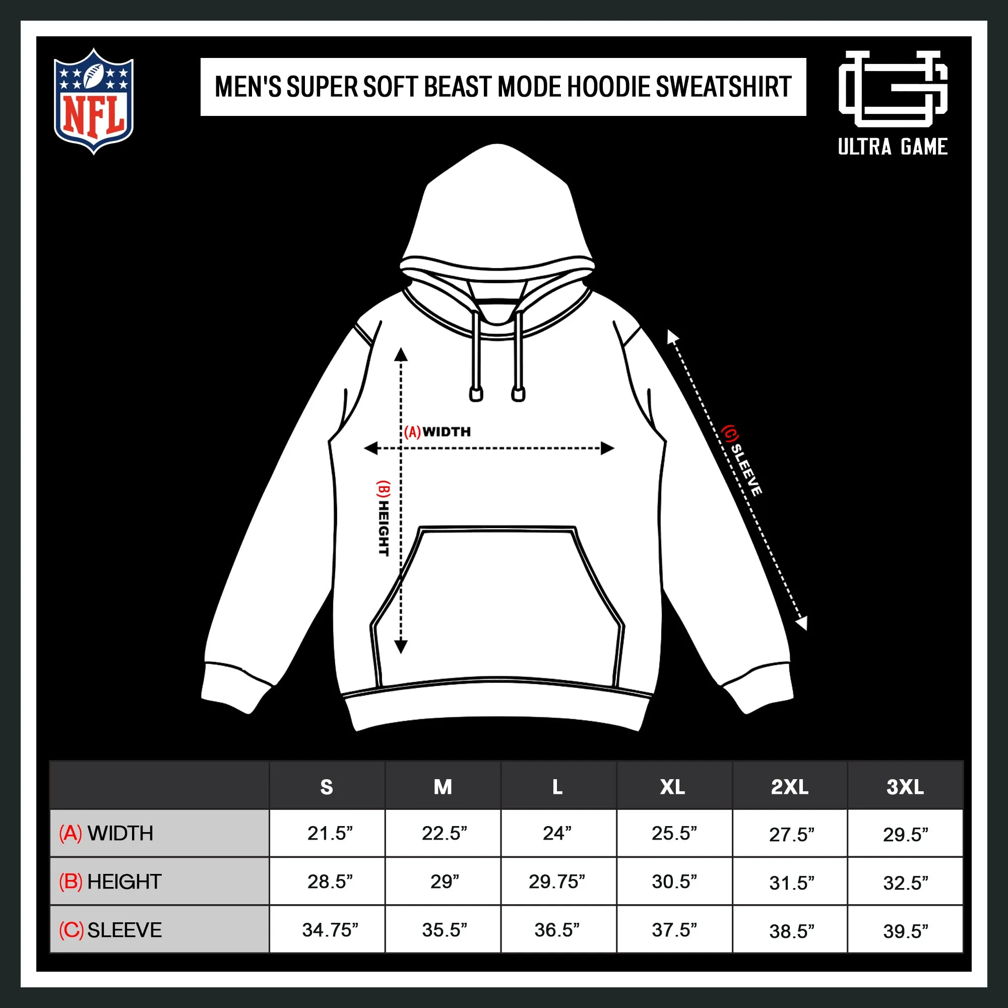 NFL Official Adults Unisex Super Soft Beast Mode Hoodie Sweatshirt|Minnesota Vikings