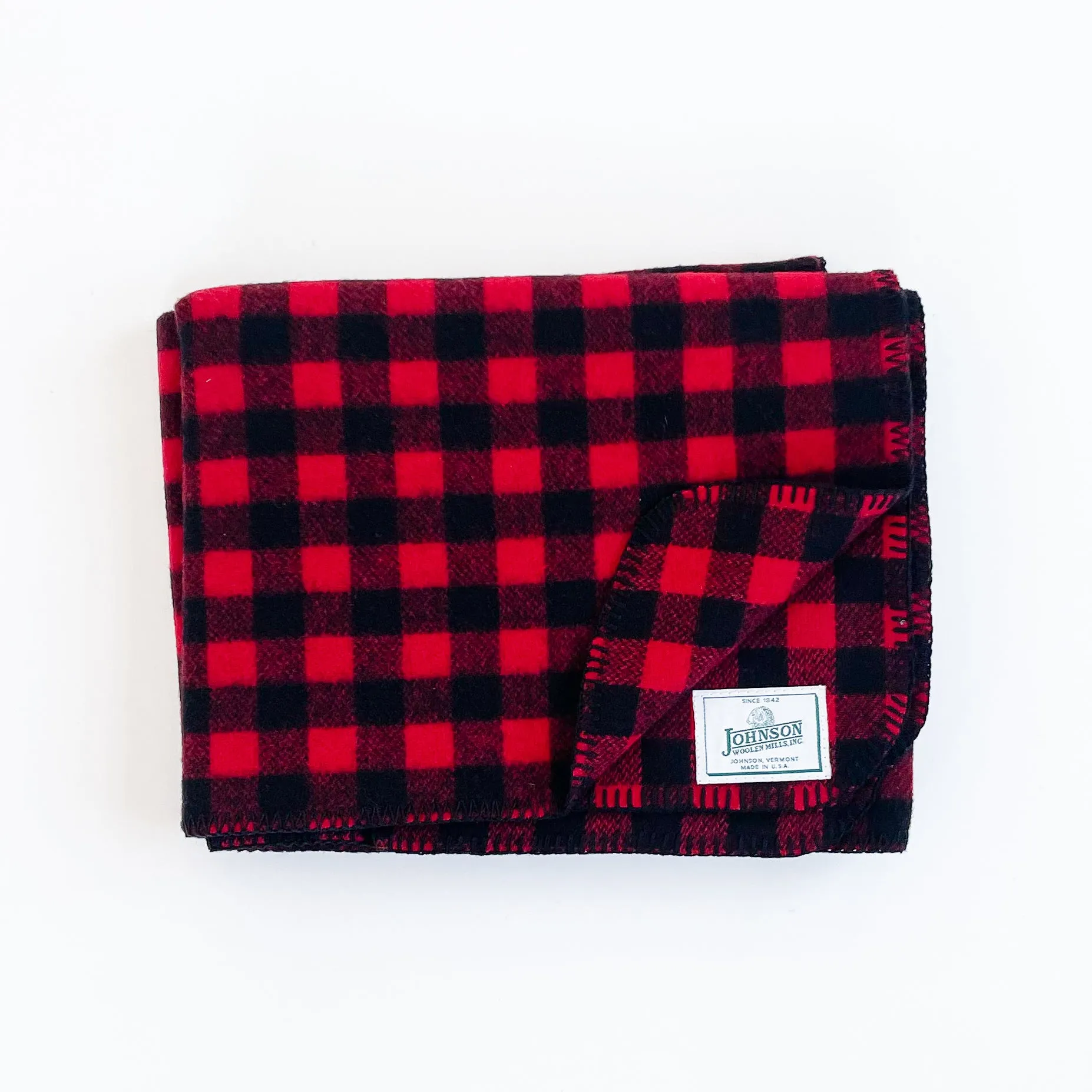 Norris Wool Throw - Buffalo Check