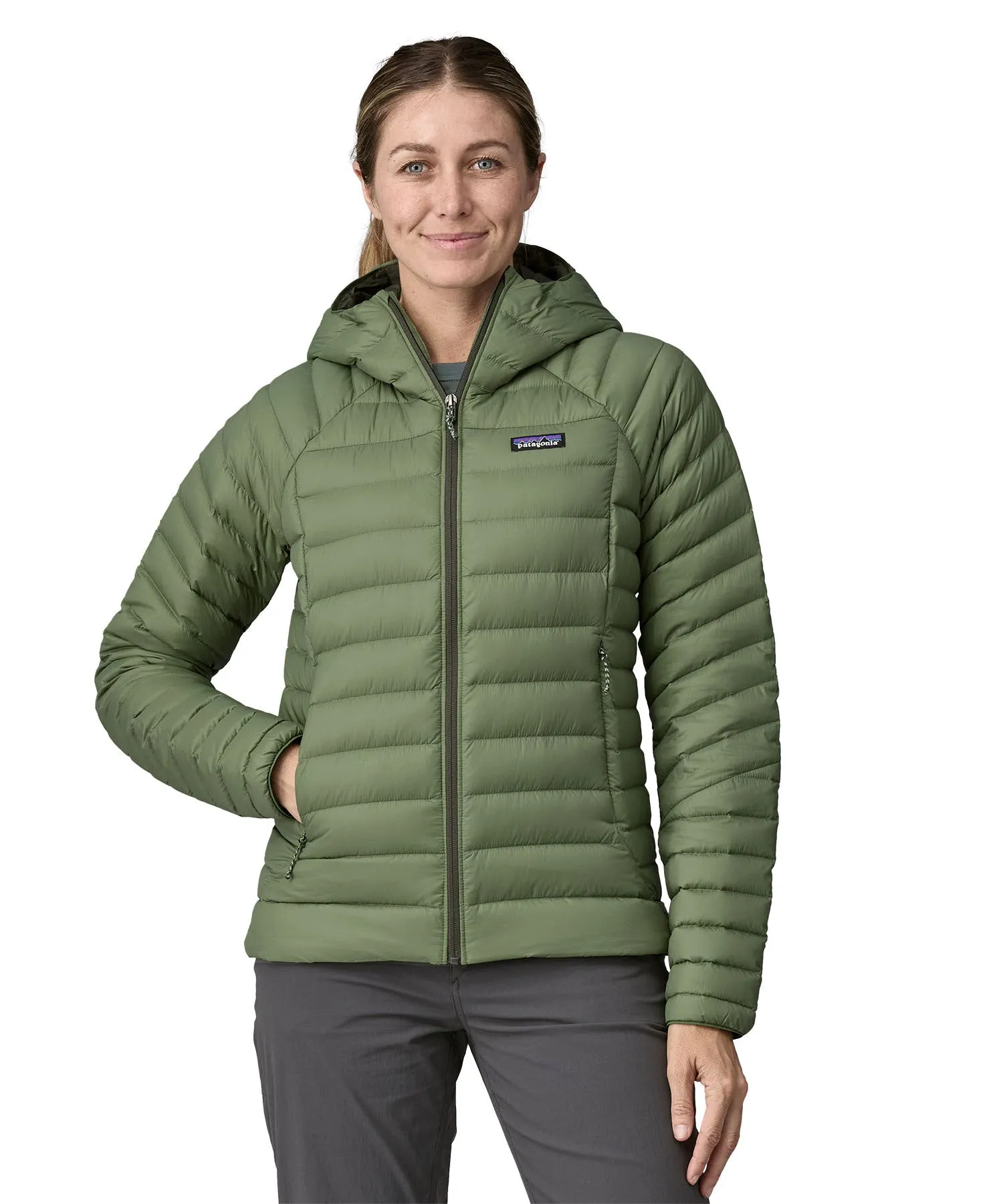 Patagonia Women's Down Sweater Hoody - Terrain Green