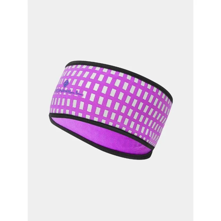 Ronhill Womens Afterhours Reflective Headband Thistle/Cobalt