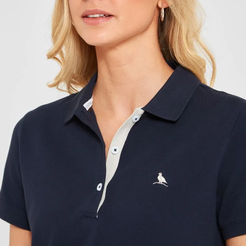 Schoffel St Ives Tailored Ladies Polo Shirt - Navy