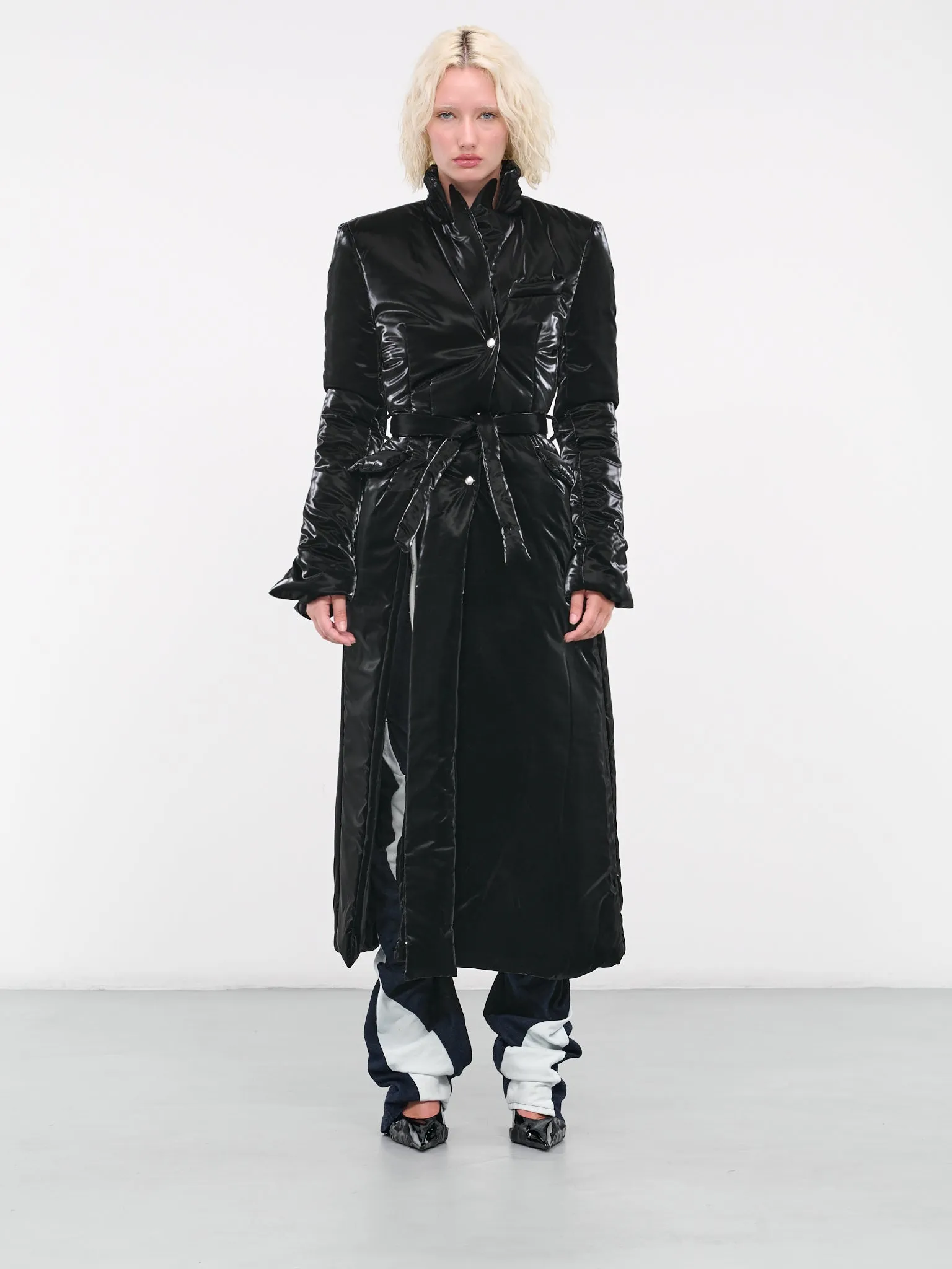 Signature Split Puffer Coat (903202-BLACK)