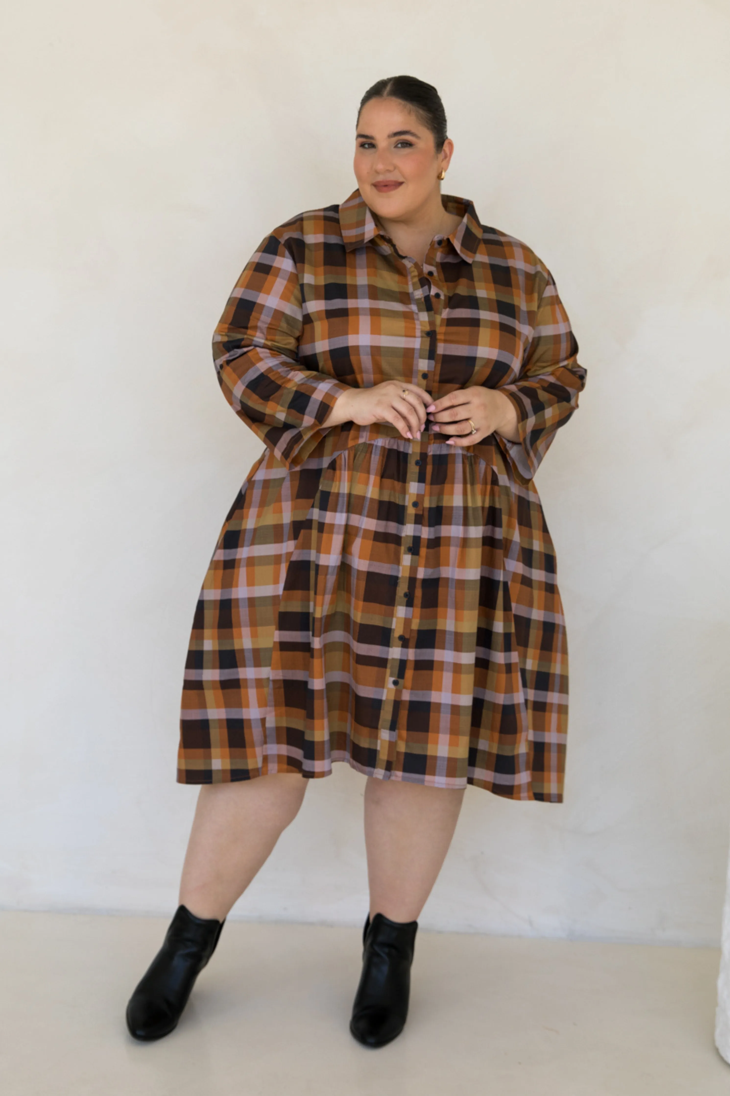 Soho Shirt Dress | Fall Check | FINAL SALE