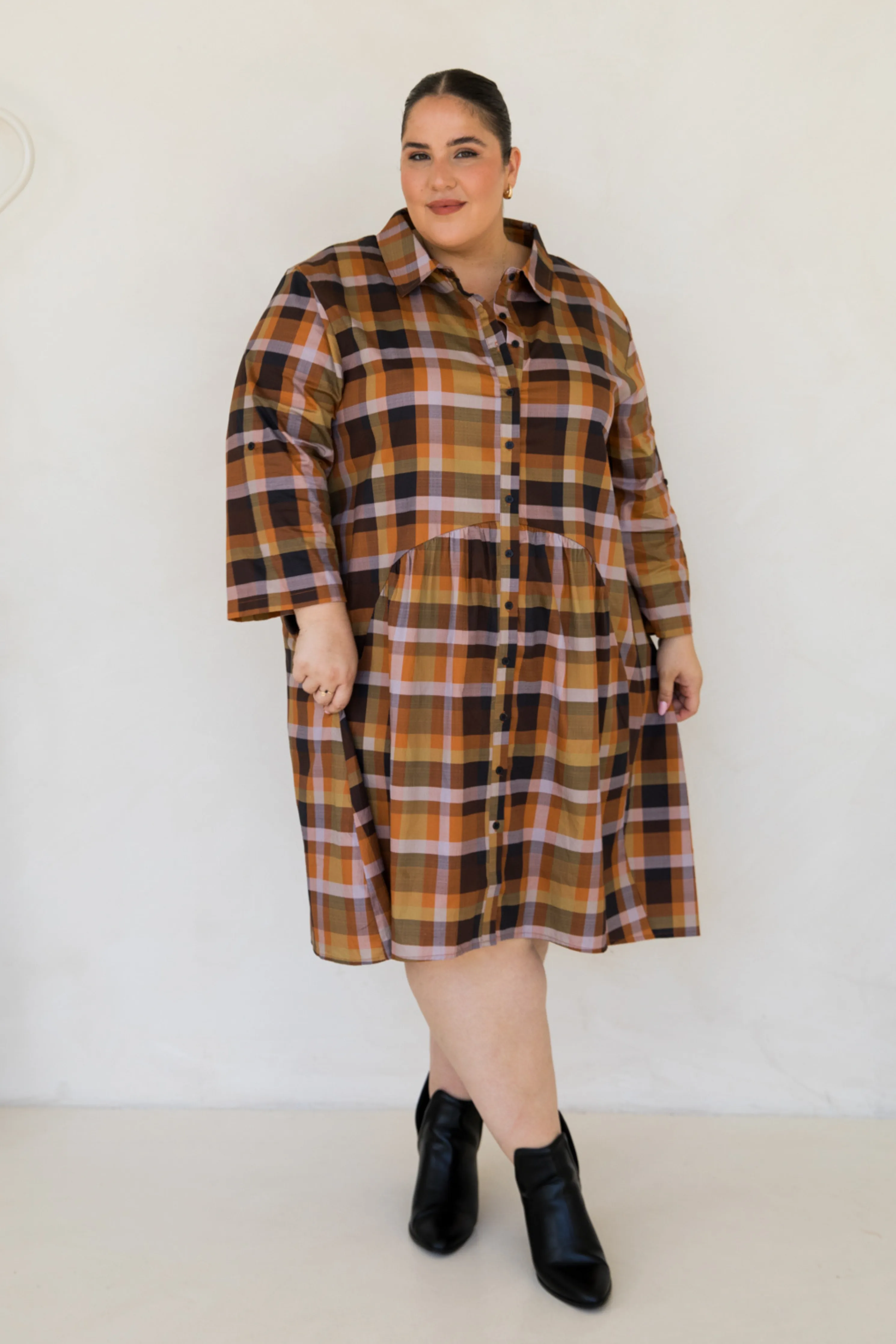 Soho Shirt Dress | Fall Check | FINAL SALE