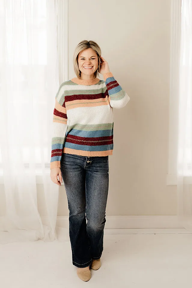 Striped Pullover Cozy Sweater