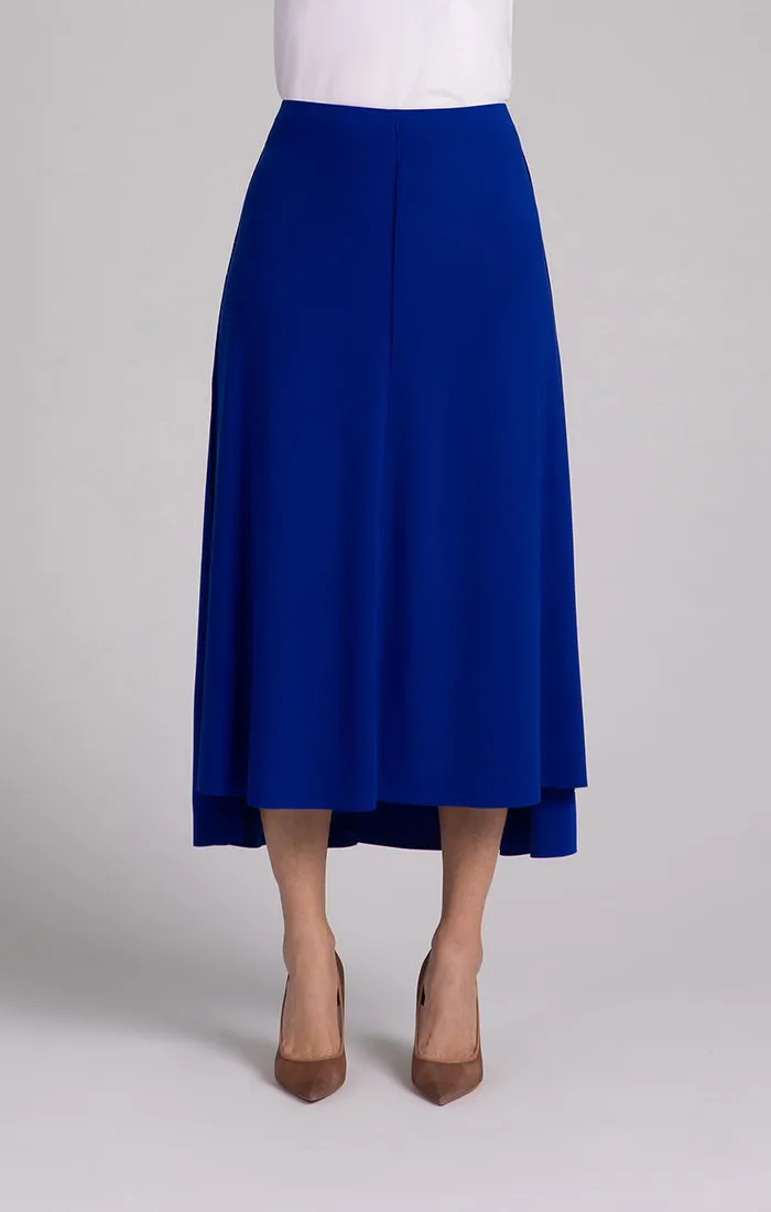 Sympli Flounce A-Line Skirt - Lapis