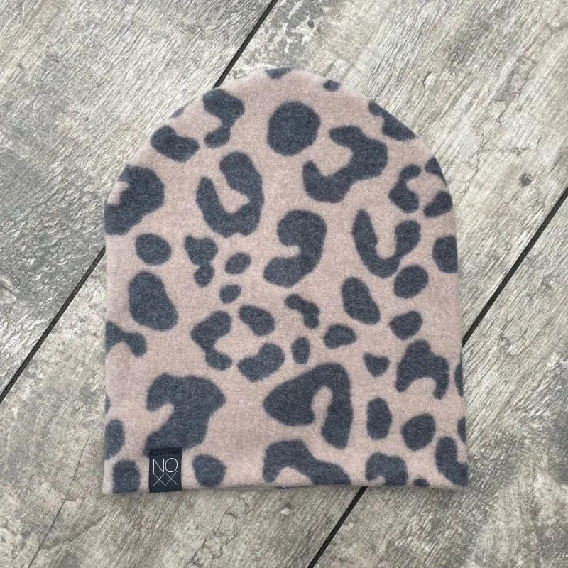 Tan Cheetah Print | Cozy Sweater Knit Beanie