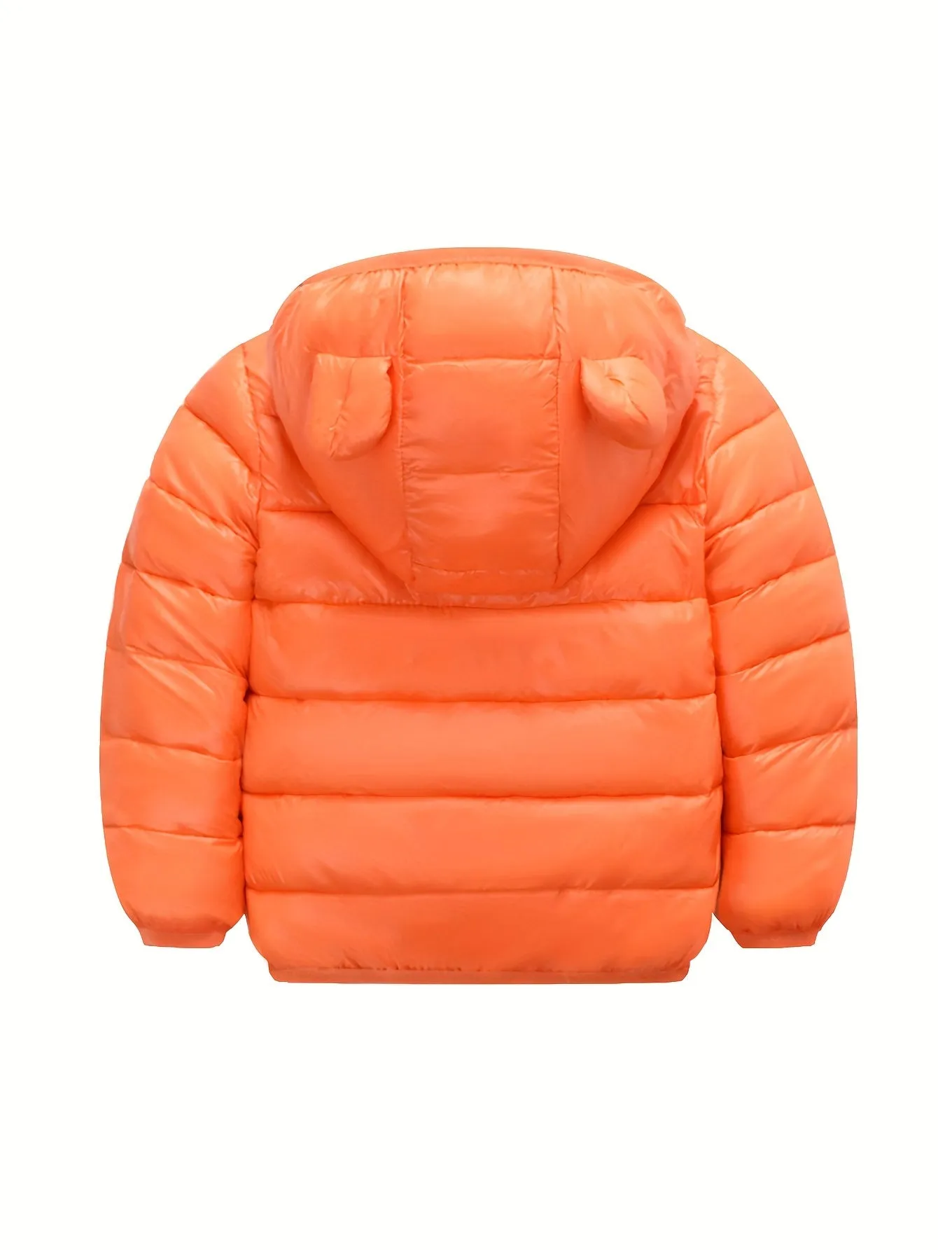 Winter Warmth Boys Puffer Jacket - Soft, Comfortable, and Windproof with Zipper and Hood - Machine Washable, Polyester Fiber Fill, and Nylon Lining