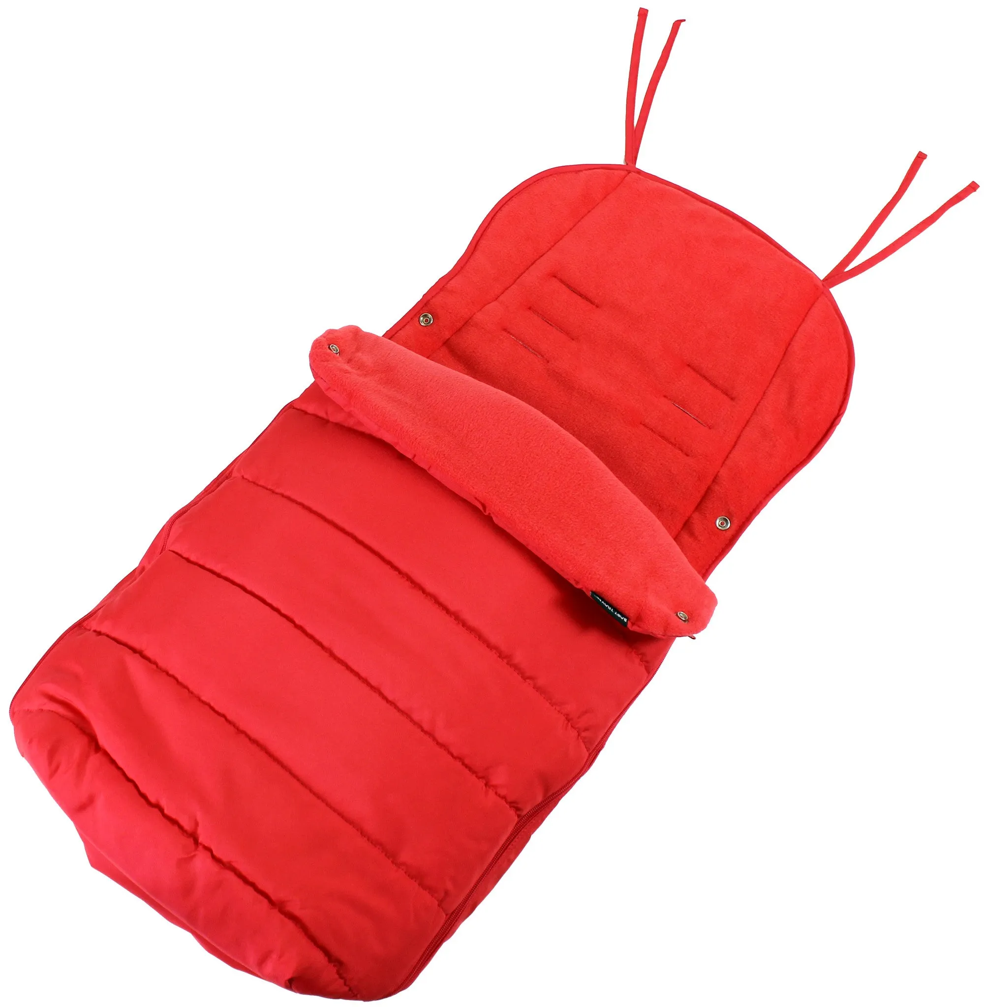 XXL Large Luxury Foot-muff And Liner For Maclaren Techno XT - Warm Red (Red)